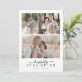 脚本エレガント写真の後ずっと楽し結婚く サンキューカード (スタンド正面)