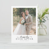 脚本エレガント写真の後ずっと楽し結婚く サンキューカード (スタンド正面)