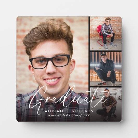 脚本エレガント卒業生4写真記念 フォトプラーク (正面)