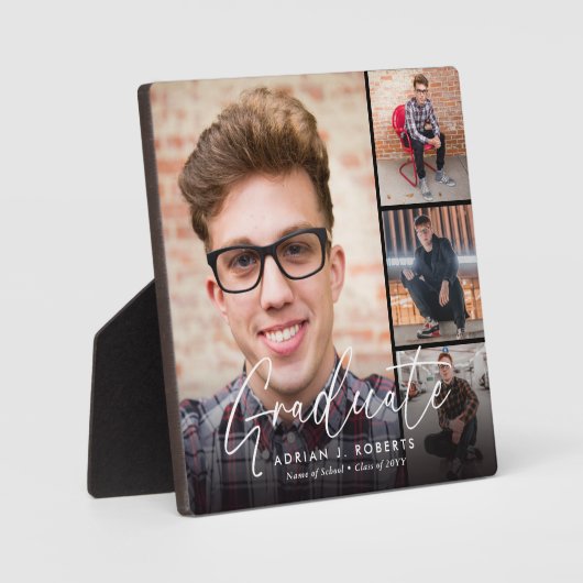 脚本エレガント卒業生4写真記念 フォトプラーク (正面)