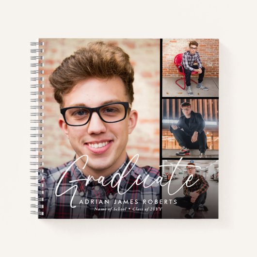 脚本エレガント卒業生5写真記念 ノートブック (正面)