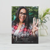 脚本エレガント大学院写真卒業のお知らせ 案内状 (スタンド正面)