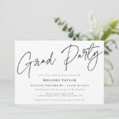 脚本エレガント白黒卒業パーティー 招待状 (スタンド正面)