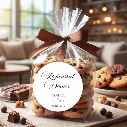 脚本エレガント結婚のリハーサル ラウンドシール