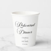 脚本エレガント結婚のリハーサル 紙コップ (正面)