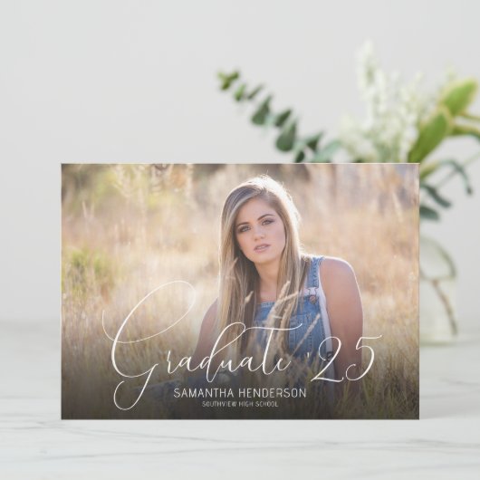 脚本エレガント2写真卒業パーティー 招待状 (スタンド正面)