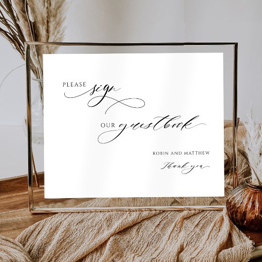 脚本エレガント、ゲストブックのサインをどうぞ ポスター