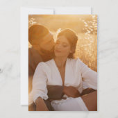 脚本エレガントMr.And Mrs. Photo Sage Green's 結婚 招待状 (裏面)