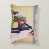 脚本カスタムタイポグラフィミセス結婚の写真 アクセントクッション (裏面(縦))