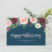 脚本シンプルフローラハッピーマザーデイカード シーズンカード (スタンド正面)