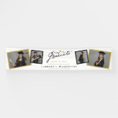 脚本スタイリッシュ卒業生4写真卒業パーティー 横断幕 (横)