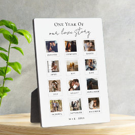 脚本パーソナライズされたカップル写真ラブストーリー フォトプラーク