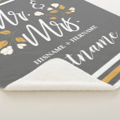 脚本パーソナライズされたタイポグラフィミセス結婚ズ シェルパブランケット (3/4)