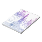 脚本パープルシャンデリアエッフェルタワー ノートパッド (回転)