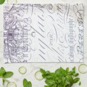 脚本フランスのシャンデリアエッフェルタワー キッチンタオル (折り畳み)