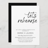 脚本ミニマルリハーサル結婚しよう 招待状 (正面/裏面)