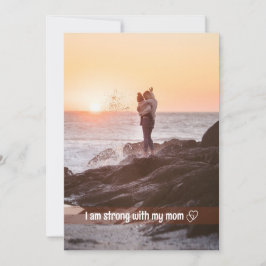 脚本モダンと母の日フォトホリデーカード サンキューカード