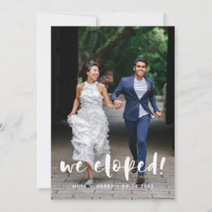 脚本モダンの写結婚真を落とした 案内状
