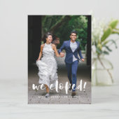 脚本モダンの写結婚真を落とした 案内状 (スタンド正面)