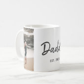 脚本モダンを書く。父の日の写真 コーヒーマグカップ (正面左)