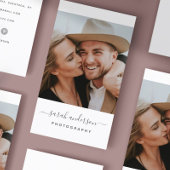 脚本モダンタイポグラフィ撮影 名刺