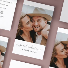 脚本モダンタイポグラフィ撮影 名刺