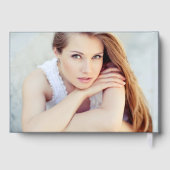 脚本モダンネイビー写真卒業 ゲストブック (裏面)