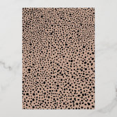 脚本モダン付き卒業生のフルフォト卒業 箔招待状 (裏面)