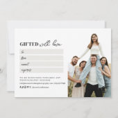 脚本モダン写真ギフト券 (裏面)