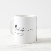 脚本モダン卒業写真の卒業 コーヒーマグカップ (正面左)