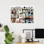 脚本モダン卒業生17名フォトコラージュ ポスター (ホームオフィス)