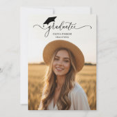 脚本モダン卒業生2写真卒業生 招待状 (正面)