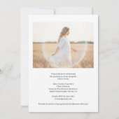 脚本モダン卒業生2写真卒業生 招待状 (裏面)