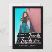 脚本モダン卒業生24枚の写真 招待状 (正面)