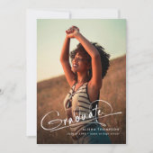 脚本モダン卒業生3写真部卒業 案内状 (正面)