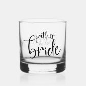 脚本モダン名の花嫁ギフトの父 ウイスキーグラス (正面)