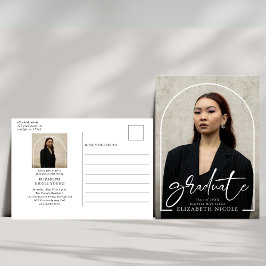 脚本モダン大学院写真アーチ卒業パーティー ポストカード