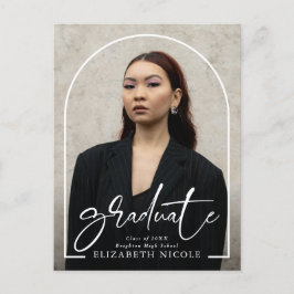 脚本モダン大学院写真アーチ卒業パーティー ポストカード