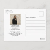 脚本モダン大学院写真アーチ卒業パーティー ポストカード (裏面)