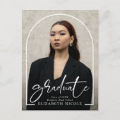 脚本モダン大学院写真アーチ卒業パーティー ポストカード (正面)