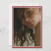 脚本モダン大学院写真卒業招待状 招待状 (裏面)