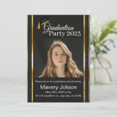 脚本モダン大学院写真卒業招待状 招待状 (スタンド正面)