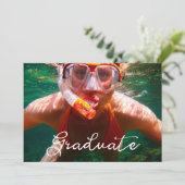 脚本モダン大学院写真卒業招待状 招待状 (スタンド正面)