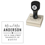 脚本モダン氏の結婚差出人住所 ラバースタンプ (押印)