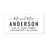 脚本モダン氏の結婚差出人住所 ラバースタンプ (インプリント)