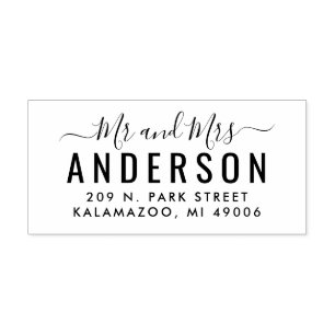 脚本モダン氏の結婚差出人住所 ラバースタンプ