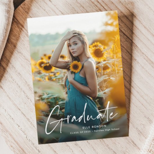 脚本モダン2写真卒業パーティー 招待状