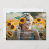 脚本モダン2写真卒業パーティー 招待状 (裏面)