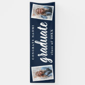 脚本モダン2写真卒業パーティー 横断幕 (縦)