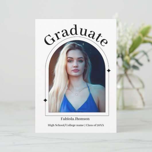 脚本モダン2023女子卒業 案内状 (スタンド正面)